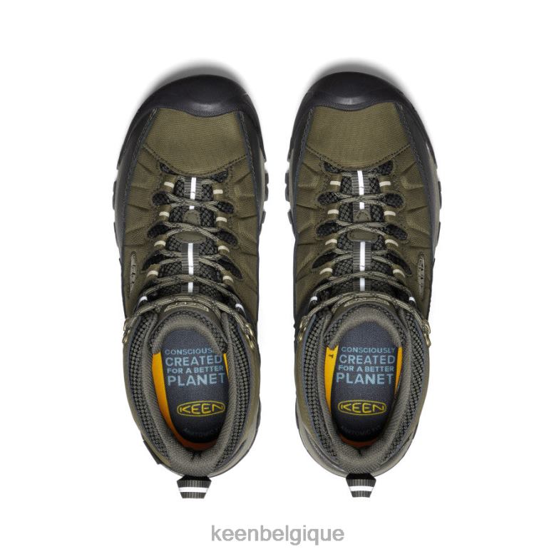 chaussure KEEN targhee exp imperméable mi olive foncé/taupe plaza Hommes PD0JD69
