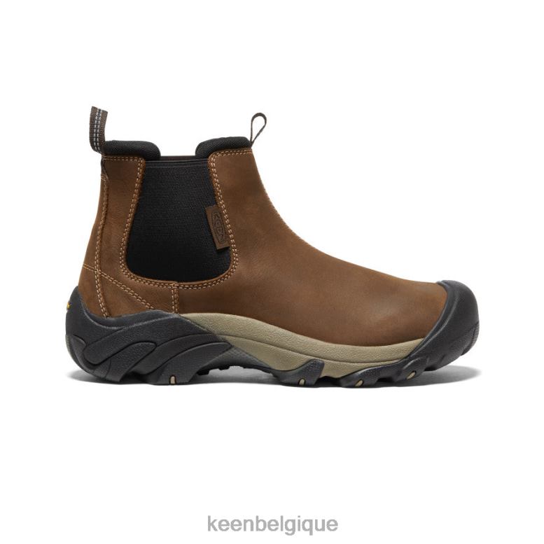 chaussure KEEN targhee ii chelsea brun végétal/noir Hommes PD0JD394