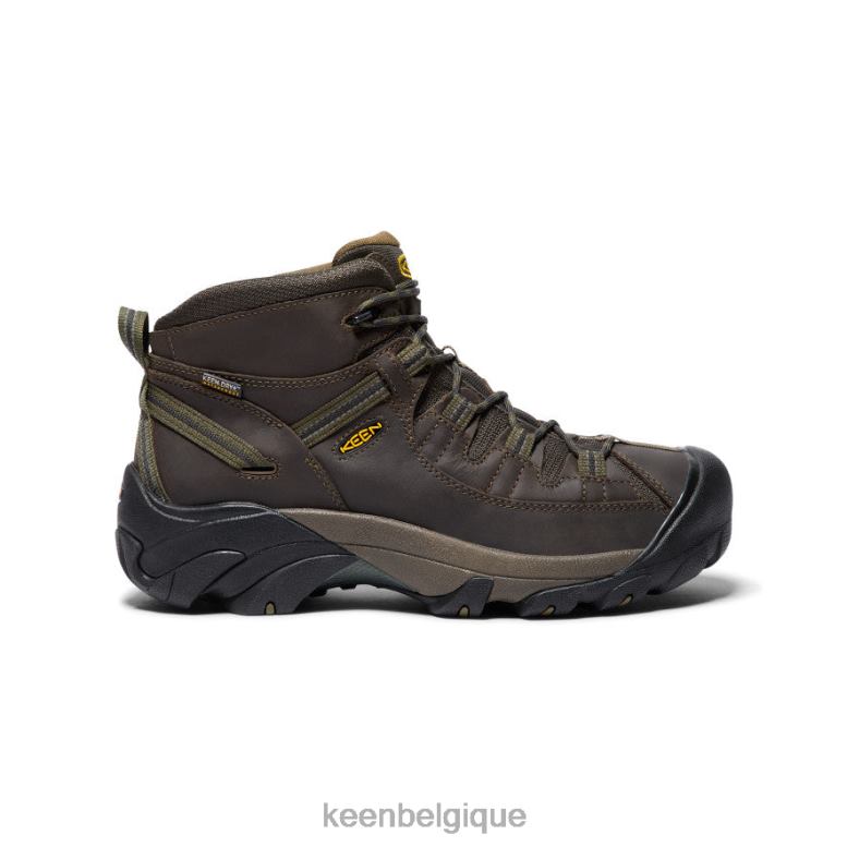 chaussure KEEN targhee ii imperméable mi-large cantine/olive foncée Hommes PD0JD247