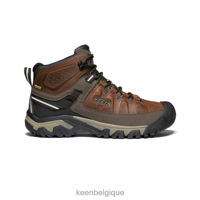 chaussure KEEN targhee iii imperméable mi châtaignier/paillis Hommes PD0JD226