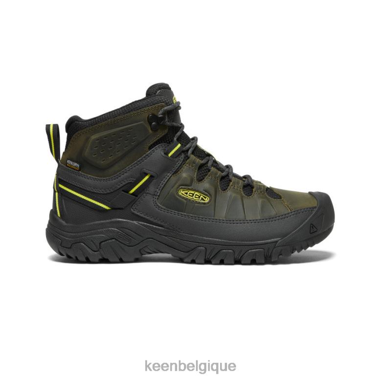 chaussure KEEN targhee iii imperméable mi forêt d'onagre/de nuit Hommes PD0JD227