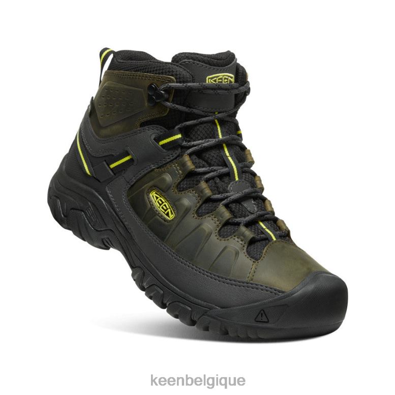 chaussure KEEN targhee iii imperméable mi forêt d'onagre/de nuit Hommes PD0JD227