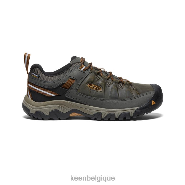 chaussure KEEN Targhee III étanche olive noire/marron doré Hommes PD0JD149