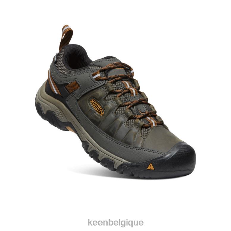 chaussure KEEN Targhee III étanche olive noire/marron doré Hommes PD0JD149