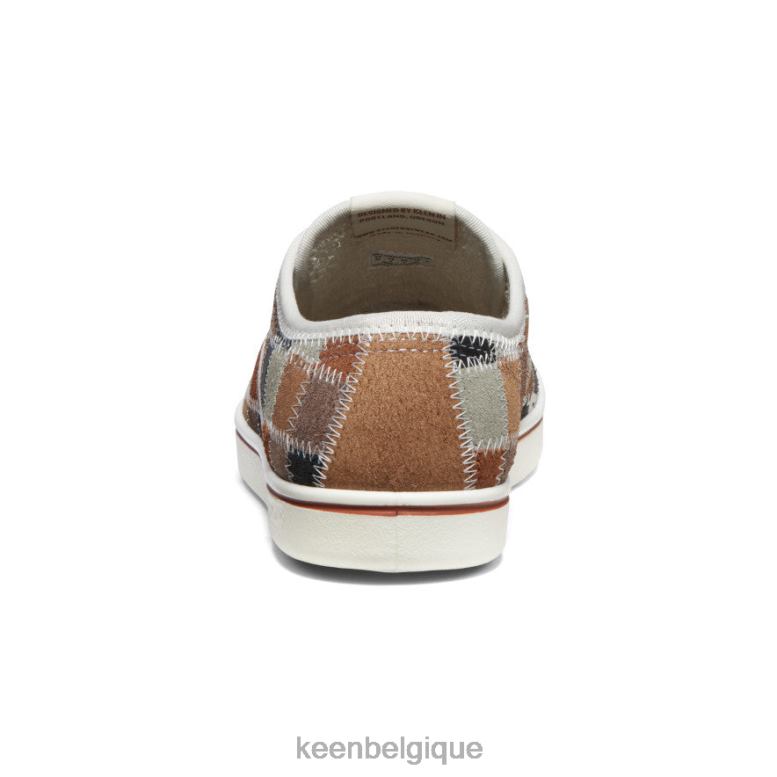 chaussure KEEN baskets en cuir Eldon Harvest patchwork Hommes PD0JD217