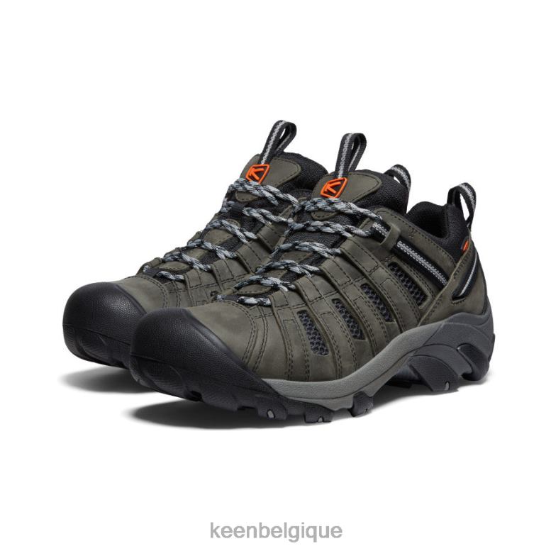 chaussure KEEN voyageur gris acier/écarlate ibis Hommes PD0JD64