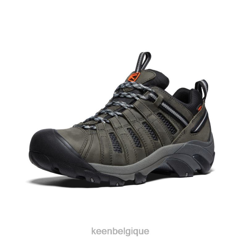 chaussure KEEN voyageur gris acier/écarlate ibis Hommes PD0JD64