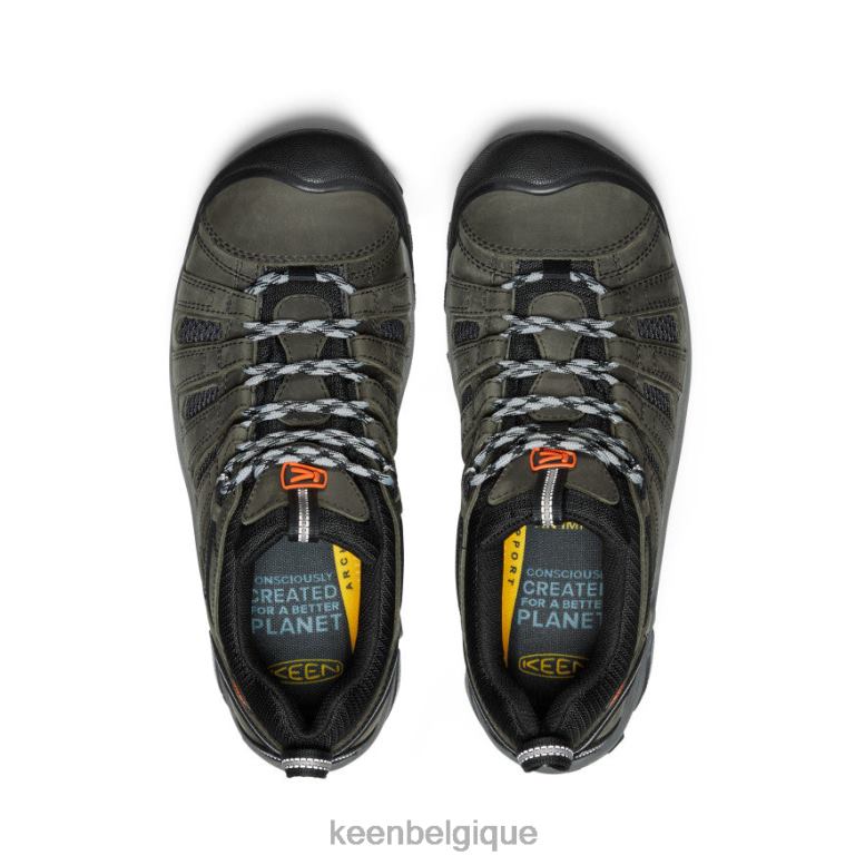 chaussure KEEN voyageur gris acier/écarlate ibis Hommes PD0JD64