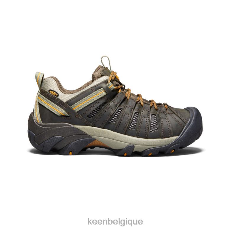 chaussure KEEN voyageur olive noire/or inca Hommes PD0JD65