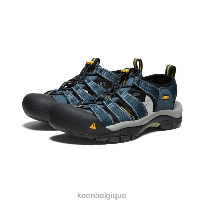 chaussure KEEN newport h2 bleu marine/gris moyen Hommes PD0JD52