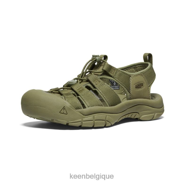 chaussure KEEN newport h2 monochrome/olive terne Hommes PD0JD49