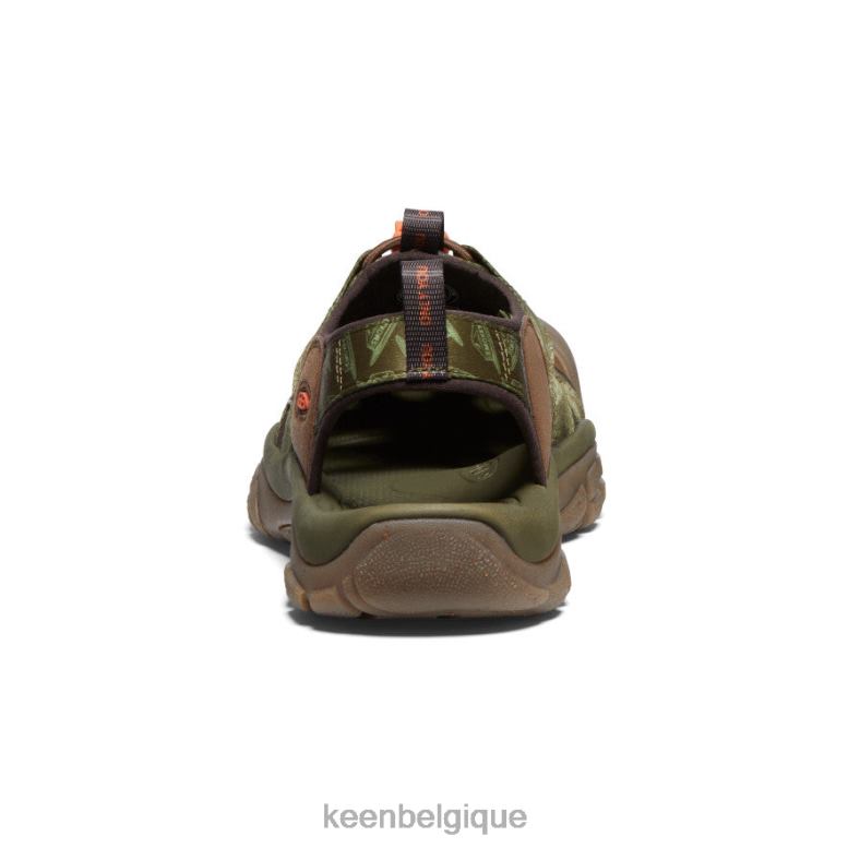 chaussure KEEN newport rétro x ours fumé ours fumé/olive militaire Hommes PD0JD82