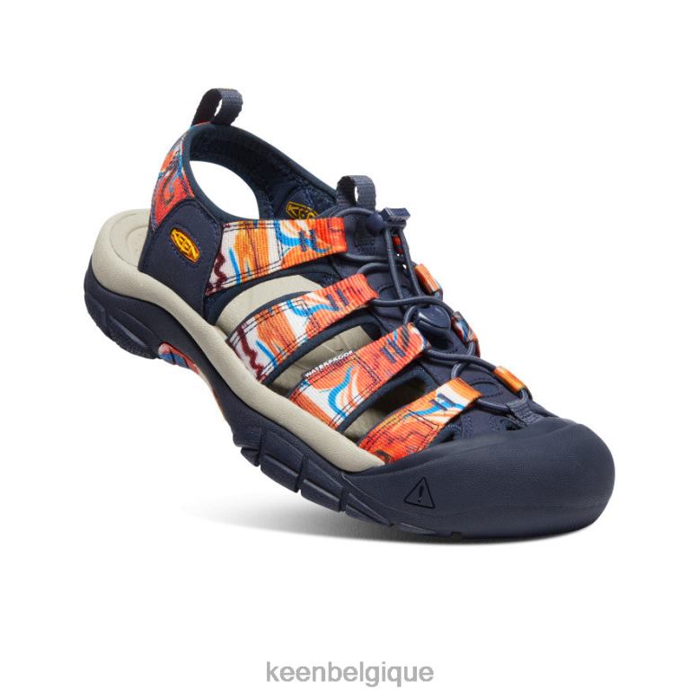 chaussure KEEN newport x extérieur afro orange groovy/marine Hommes PD0JD85