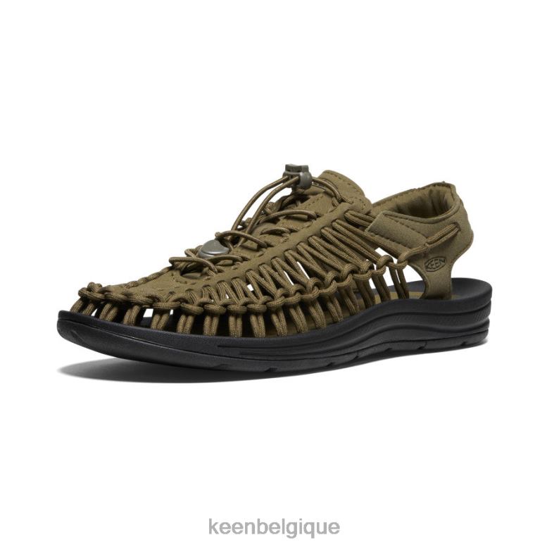 chaussure KEEN une semaine olive foncé/noir Hommes PD0JD113
