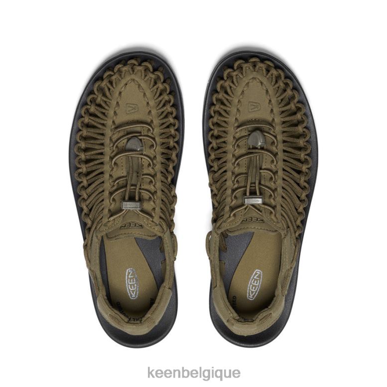 chaussure KEEN une semaine olive foncé/noir Hommes PD0JD113