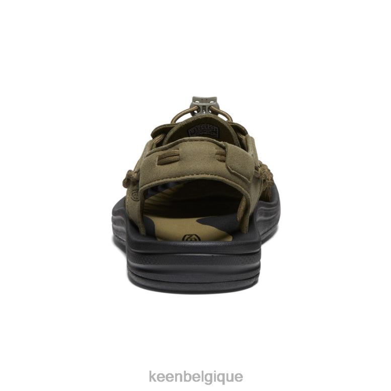 chaussure KEEN une semaine olive foncé/noir Hommes PD0JD113