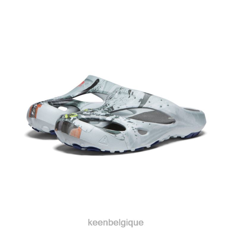 chaussure KEEN arts shanti bouleau argenté/bleu profond Hommes PD0JD127