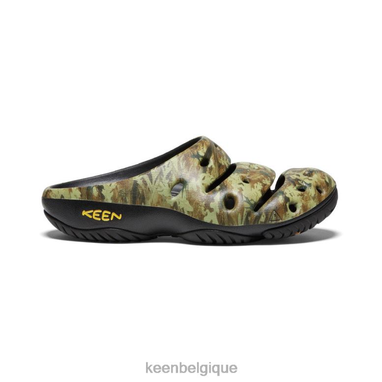 chaussure KEEN arts yogui vert camouflage Hommes PD0JD211