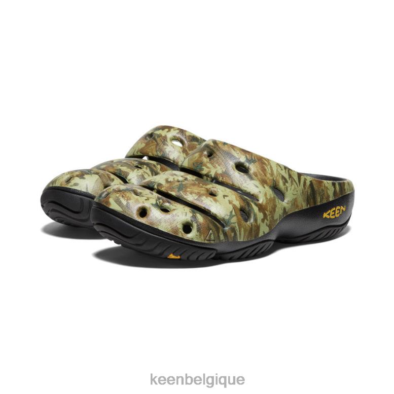 chaussure KEEN arts yogui vert camouflage Hommes PD0JD211