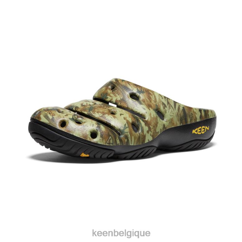 chaussure KEEN arts yogui vert camouflage Hommes PD0JD211