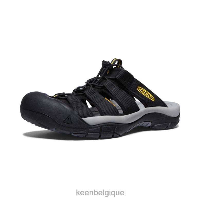 chaussure KEEN toboggan de Newport noir jaune Hommes PD0JD31