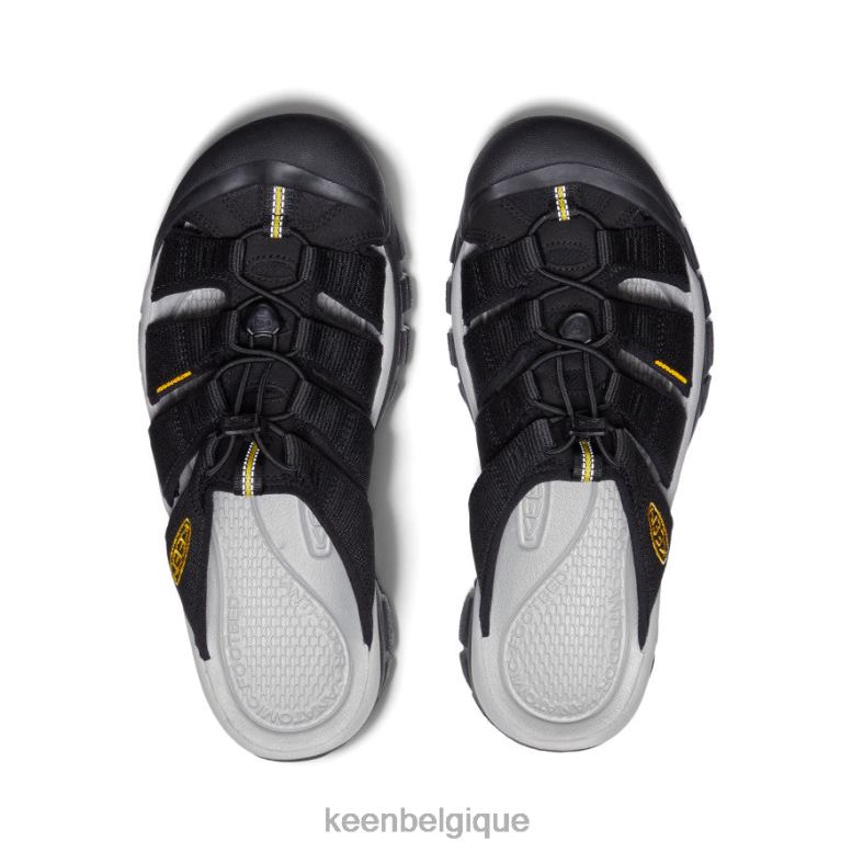 chaussure KEEN toboggan de Newport noir jaune Hommes PD0JD31