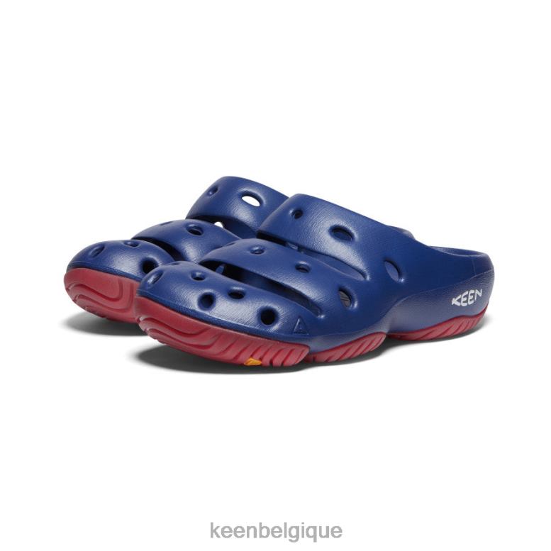 chaussure KEEN yogui profondeurs bleues/tapis rouge Hommes PD0JD215