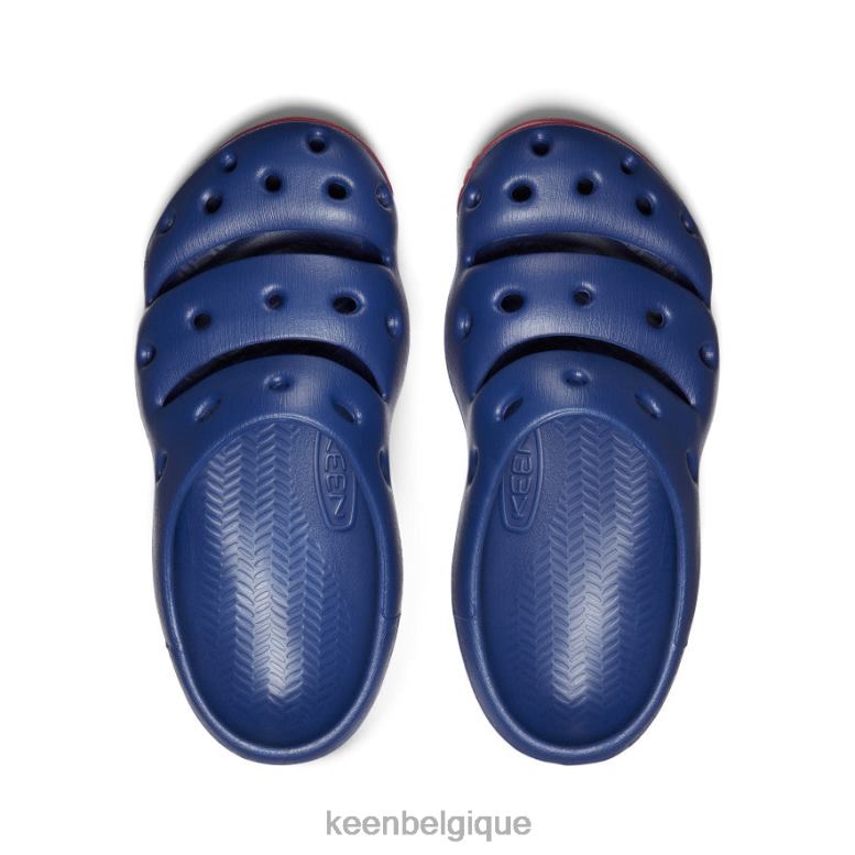 chaussure KEEN yogui profondeurs bleues/tapis rouge Hommes PD0JD215