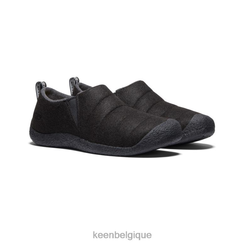 chaussure KEEN comment ii feutre noir/noir Hommes PD0JD268