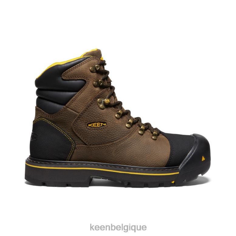 chaussure KEEN Milwaukee 6" ardoise noire Hommes PD0JD260