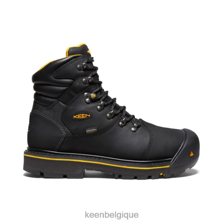 chaussure KEEN Milwaukee imperméable (embout en acier) noir Hommes PD0JD363
