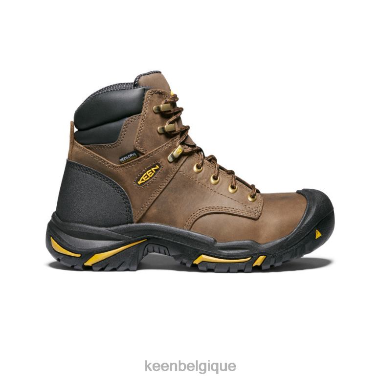 chaussure KEEN Mont Vernon 6" cascade marron Hommes PD0JD316