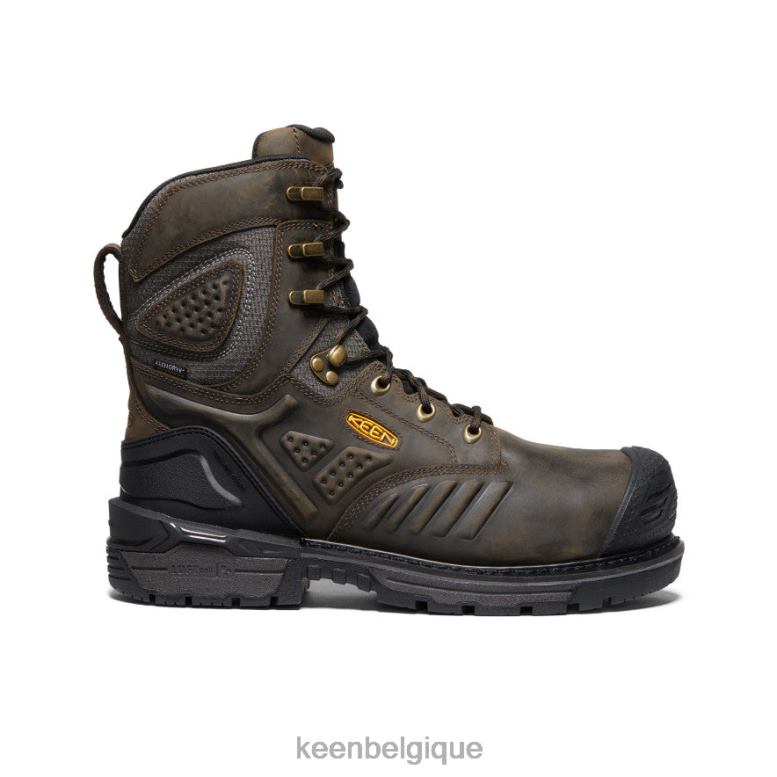 chaussure KEEN Philadelphie 8" cascade marron/noir Hommes PD0JD366