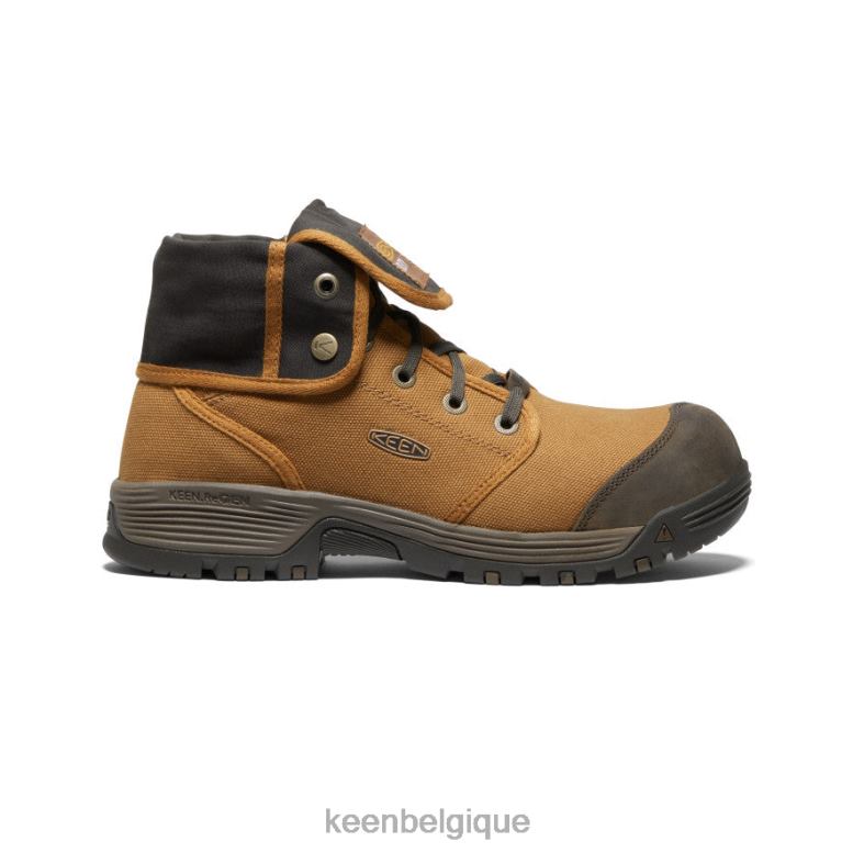 chaussure KEEN Roswell Mid (embout en fibre de carbone) amande/olive noire Hommes PD0JD281