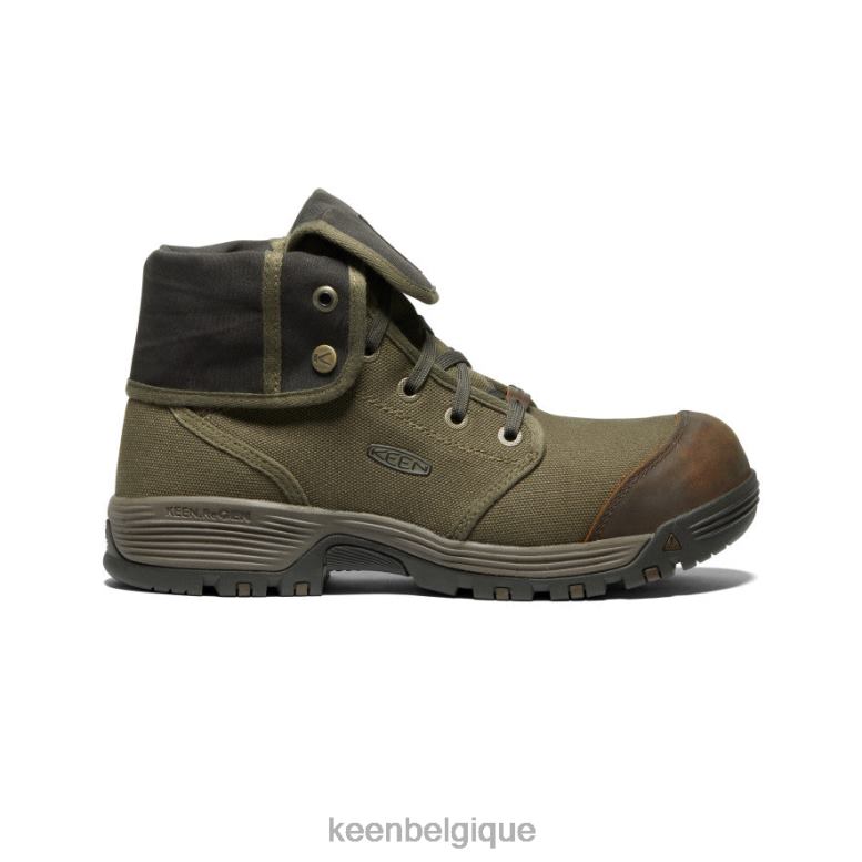 chaussure KEEN Roswell Mid (embout en fibre de carbone) olive militaire/olive noire Hommes PD0JD282