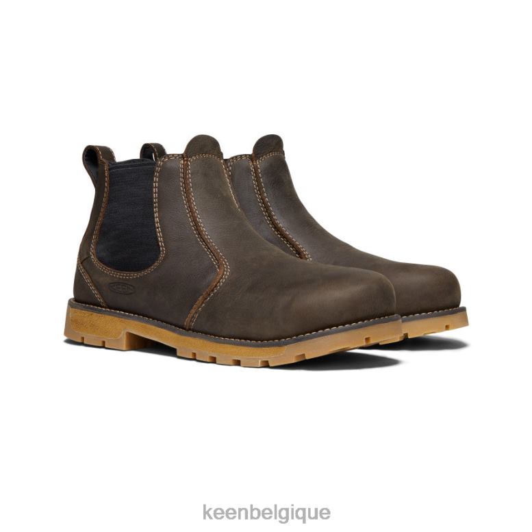 chaussure KEEN Seattle Romeo (embout en aluminium) cascade marron/gomme Hommes PD0JD200