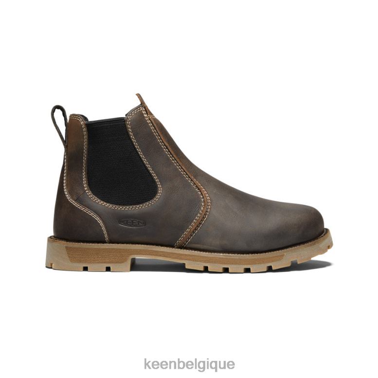 chaussure KEEN Seattle Romeo (orteil souple) cascade marron/noir Hommes PD0JD306