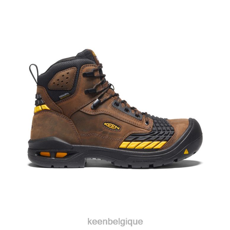 chaussure KEEN Troie 6" terre foncée/noir Hommes PD0JD255