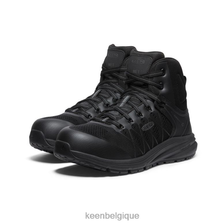 chaussure KEEN Vista Energy Mid Int Met (embout en fibre de carbone) Corbeau noir Hommes PD0JD38