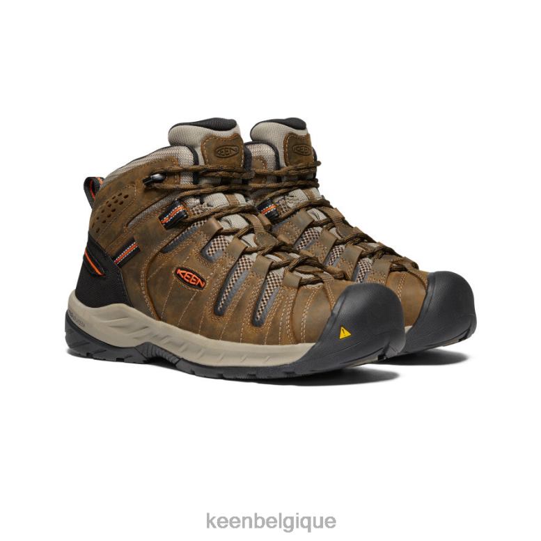 chaussure KEEN botte Flint II (bout souple) marron cascade/ocre brûlé Hommes PD0JD189