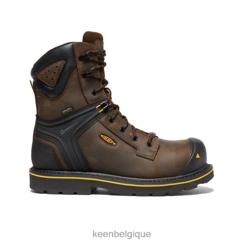 chaussure KEEN botte csa abitibi ii (embout en fibre de carbone) cascade marron/noir Hommes PD0JD22