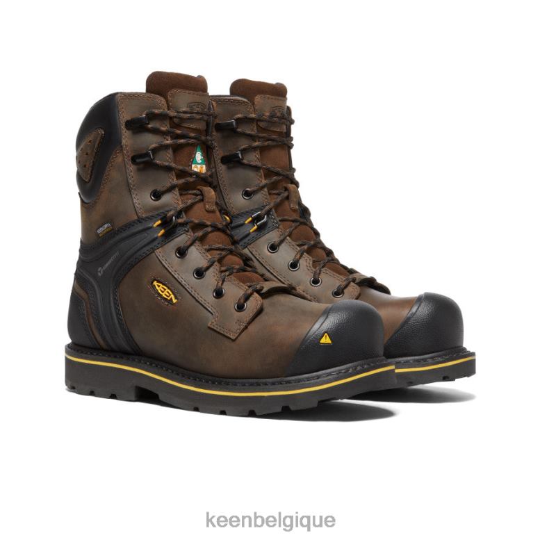 chaussure KEEN botte csa abitibi ii (embout en fibre de carbone) cascade marron/noir Hommes PD0JD22