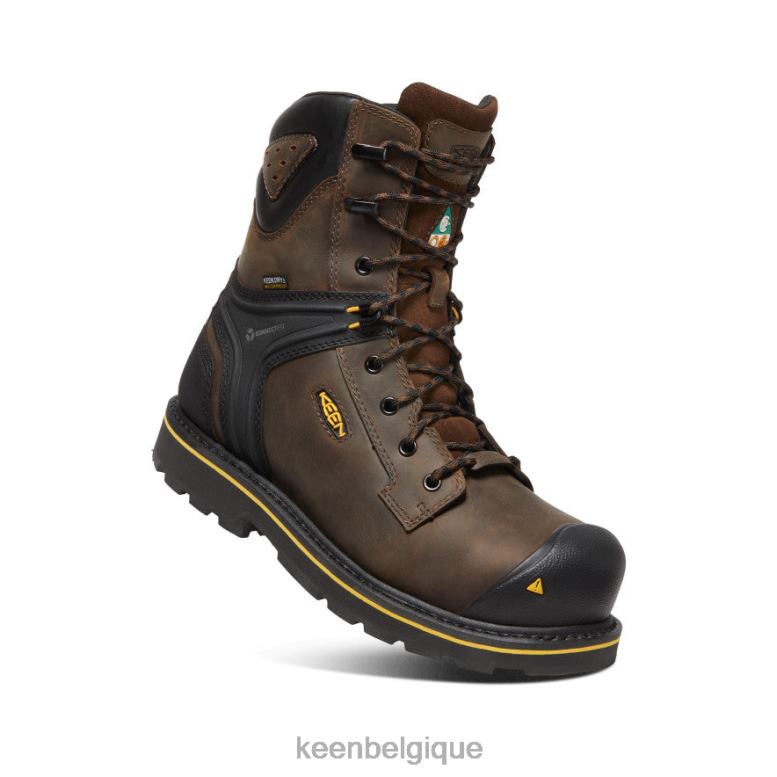 chaussure KEEN botte csa abitibi ii (embout en fibre de carbone) cascade marron/noir Hommes PD0JD22