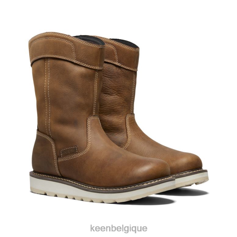 chaussure KEEN cincinnati Wellington (bout souple) belge/blanc cassé Hommes PD0JD279