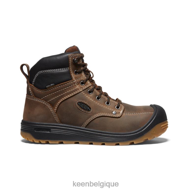 chaussure KEEN fort wayne 6" terre foncée/gomme Hommes PD0JD23