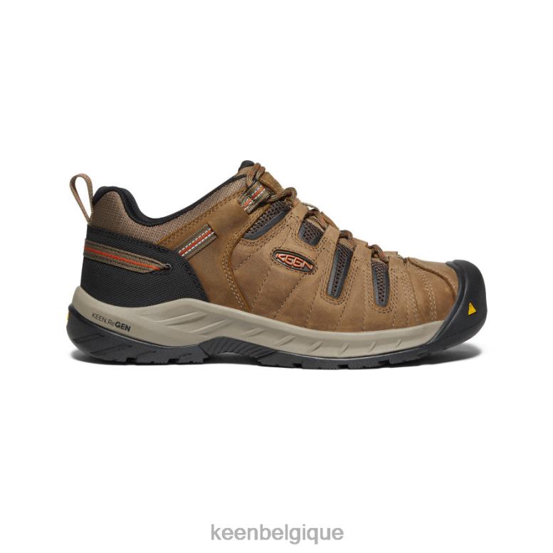 chaussure KEEN Flint II (embout en acier) shitake/rouille Hommes PD0JD254