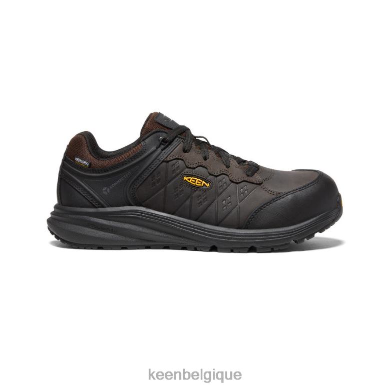 chaussure KEEN Vista Energy+ imperméable (embout en fibre de carbone) grain de café/noir Hommes PD0JD164