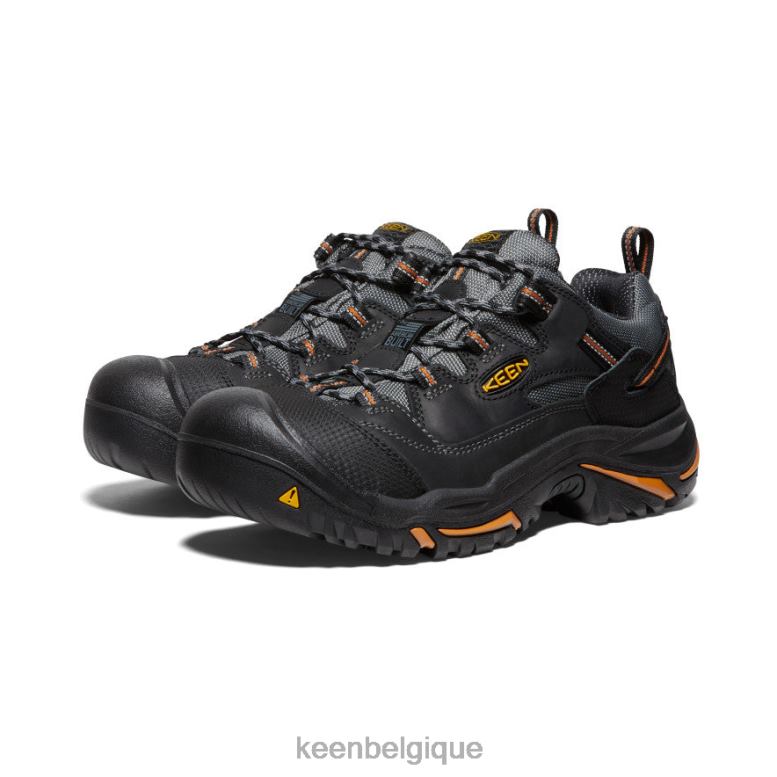 chaussure KEEN braddock bas (embout en acier) noir/bossa nova Hommes PD0JD355